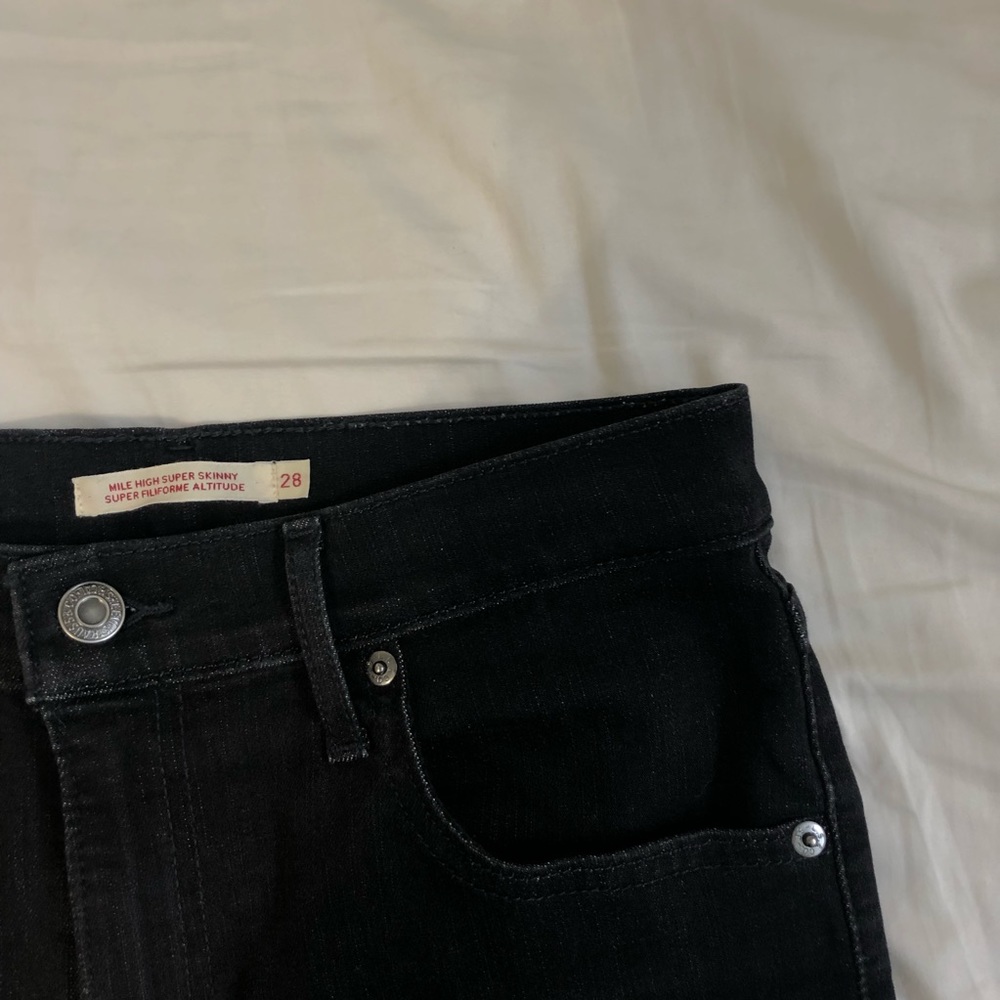 Black Levi Mile High Jeans